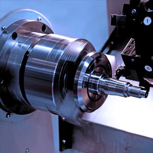 Engineering - operating a lathe